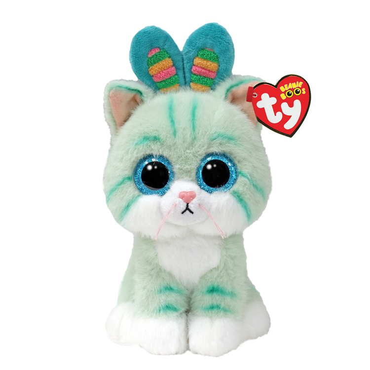Bean Boo's - Gumdrop Teal Cat - 6