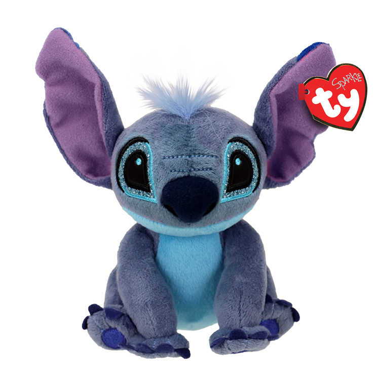 TY-Beanie Babies - Stitch the Blue Alien - Small 8