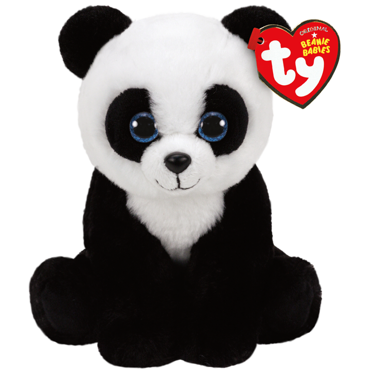 TY-Beanie Baby - Baboo the Panda-41204-Legacy Toys