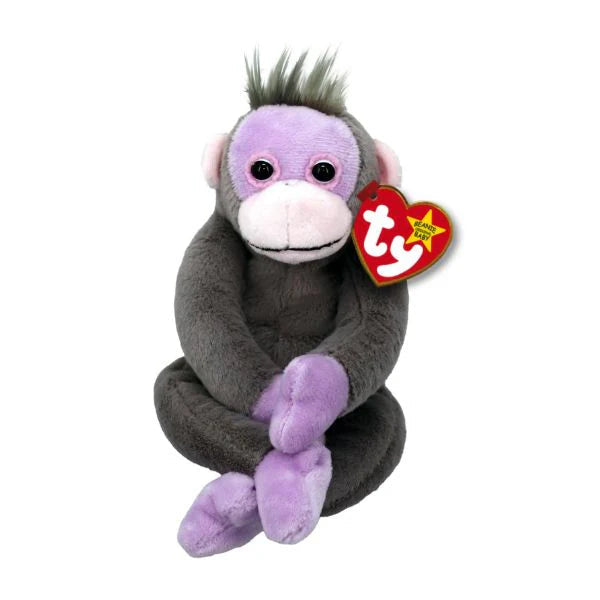 TY-Beanie Baby - Bananas II - Gray & Lavender Orangutan-41322-Legacy Toys
