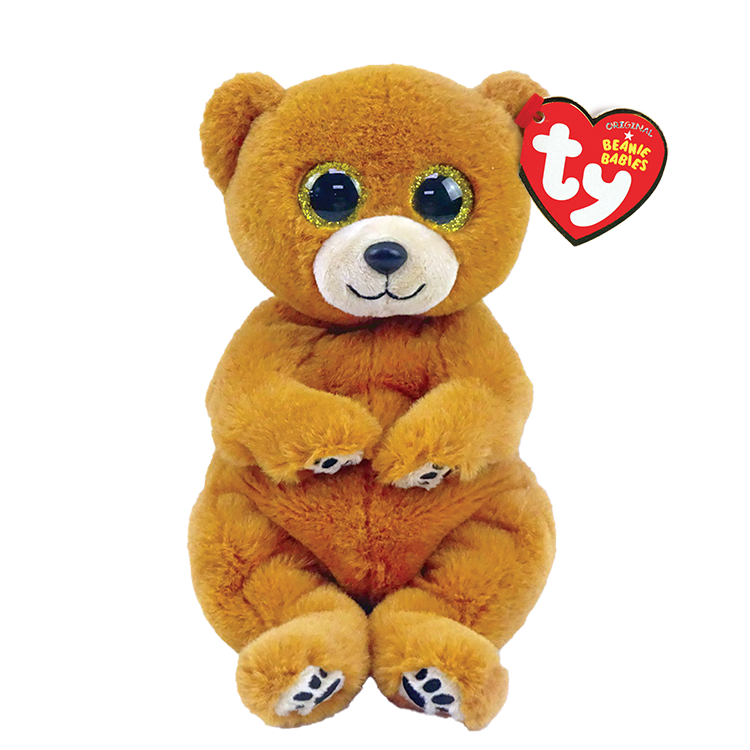 TY-Beanie Baby Bellies - Duncan The Brown Bear-40549-Legacy Toys