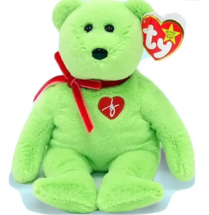 TY-Beanie Baby - Signature II - Mint Green Bear-41314-Legacy Toys