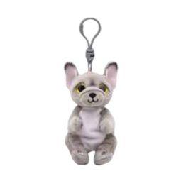 TY-Beanie Bellie Clip - Wilfred The Grey Dog-43111-Legacy Toys