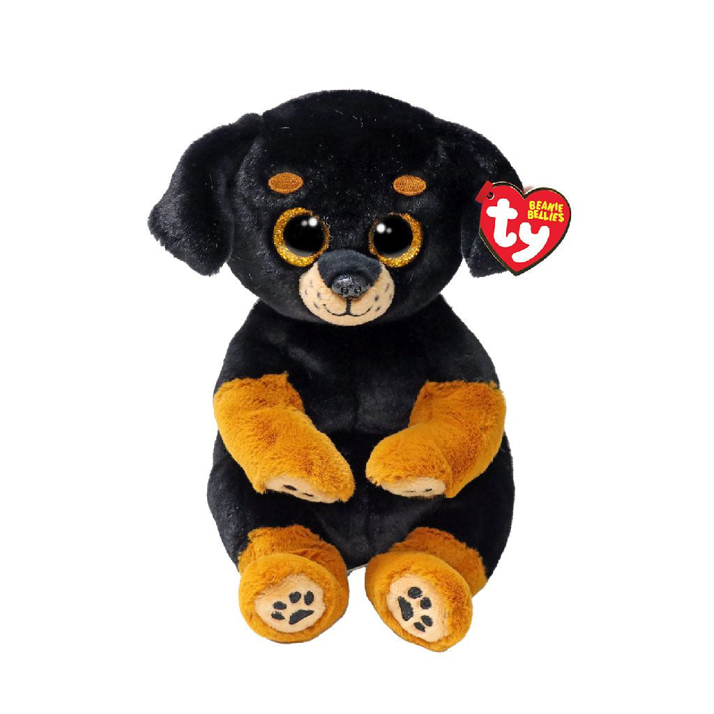 TY-Beanie Bellie - Randi the Rottweiler - 8" Small-41290-Legacy Toys