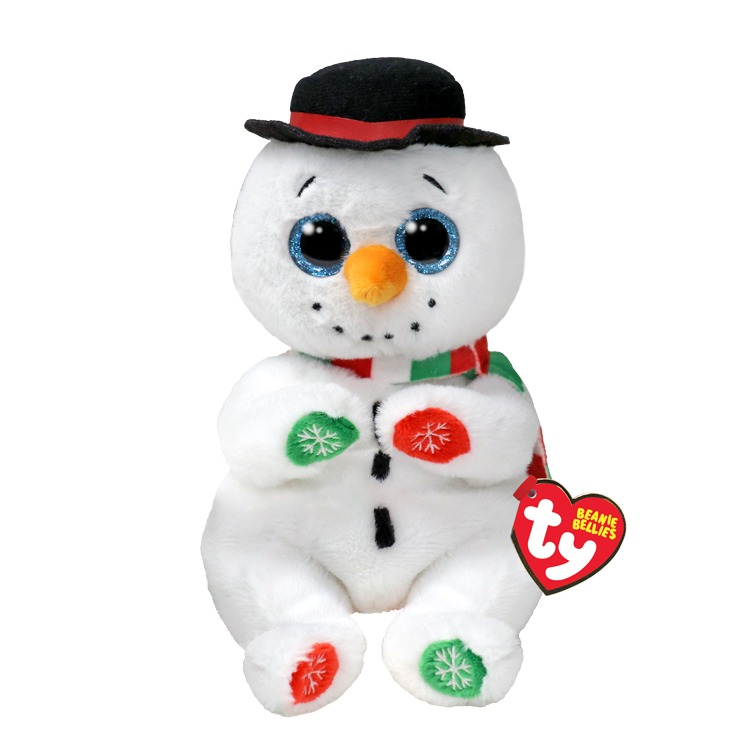 TY-Beanie Bellie Weatherby - Snowman Belly Reg-41286-Legacy Toys