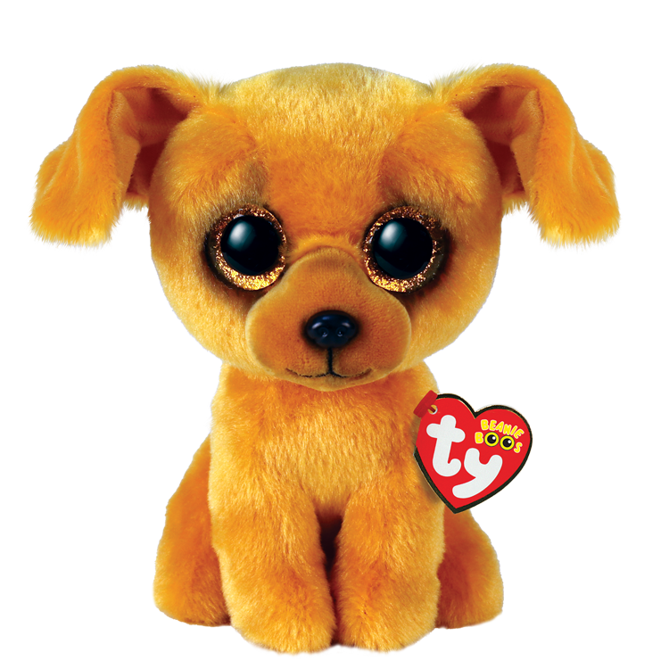 TY-Beanie Boo - ZuZu Tan Dog - 6