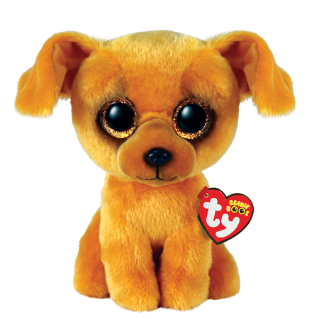 TY-Beanie Boo - ZuZu Tan Dog - 6" Small-36393-Legacy Toys