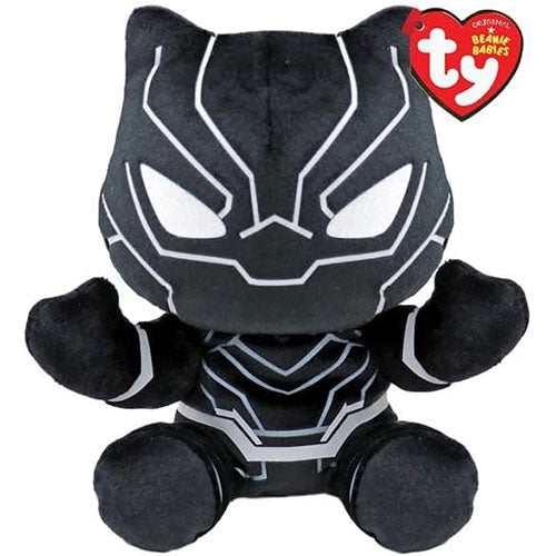 TY-Beanie Boo's - Black Panther - Soft Small-44000-Legacy Toys