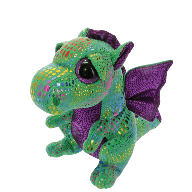TY-Beanie Boo's - Cinder the Dragon-36186-Small 6"-Legacy Toys