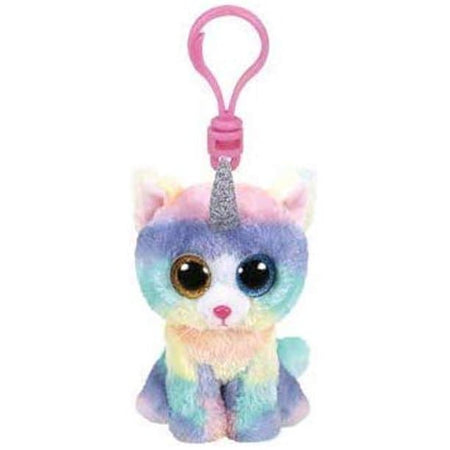 TY-Beanie Boo's - Heather the Cat-35232-5" Clip-Legacy Toys