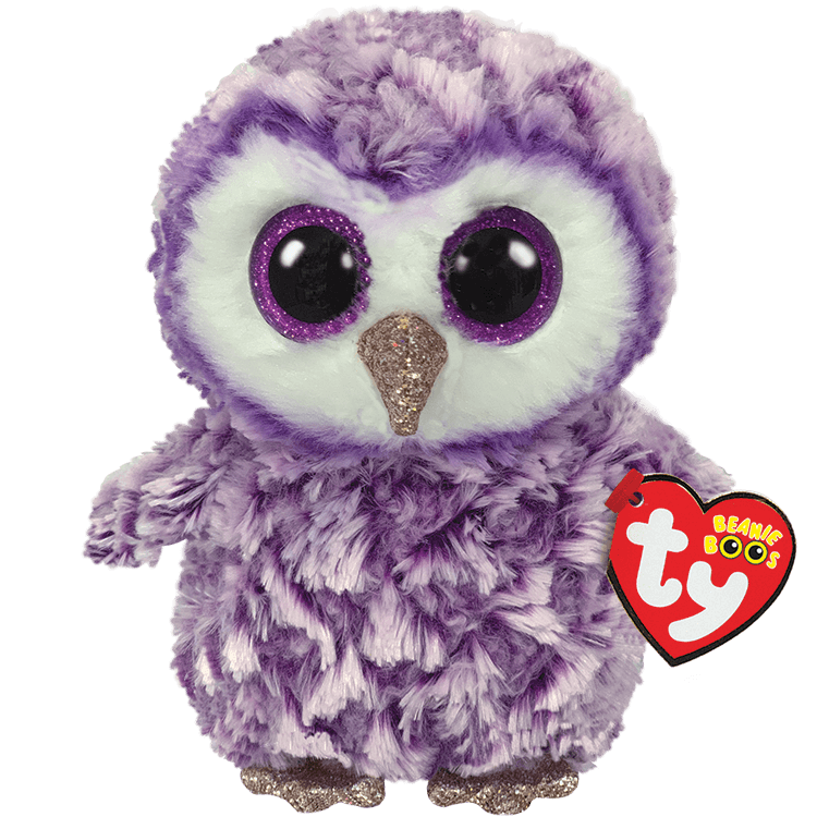 TY-Beanie Boo's - Moonlight the Owl-36325-Small 6