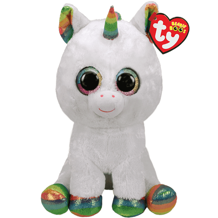 TY-Beanie Boo's - Pixy the Unicorn-37157-Medium 13"-Legacy Toys