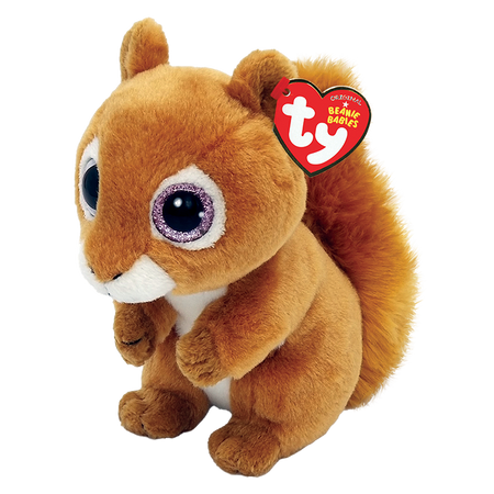 TY-Beanie Boo's - Squire the Squirrel-TY40196-6" Small-Legacy Toys