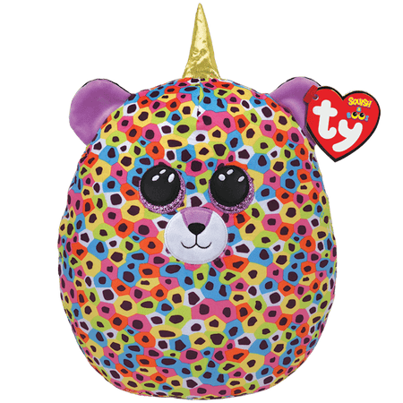 TY-Squish A Boo - Giselle - Leopard-39288-10" Small-Legacy Toys