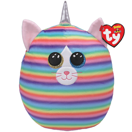 TY-Squish A Boo - Heather - Cat with Horn-39289-10" Small-Legacy Toys