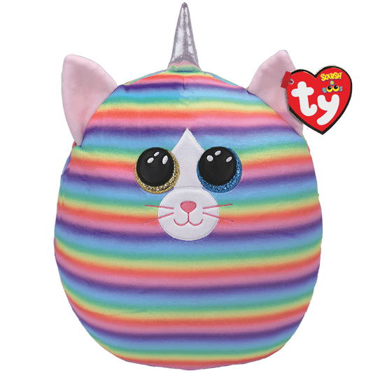TY-Squish A Boo - Heather - Cat with Horn-39289-10" Small-Legacy Toys