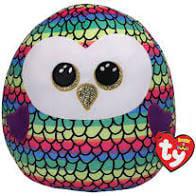 TY-Squish A Boo - Owen Owl-39191-14" Large-Legacy Toys