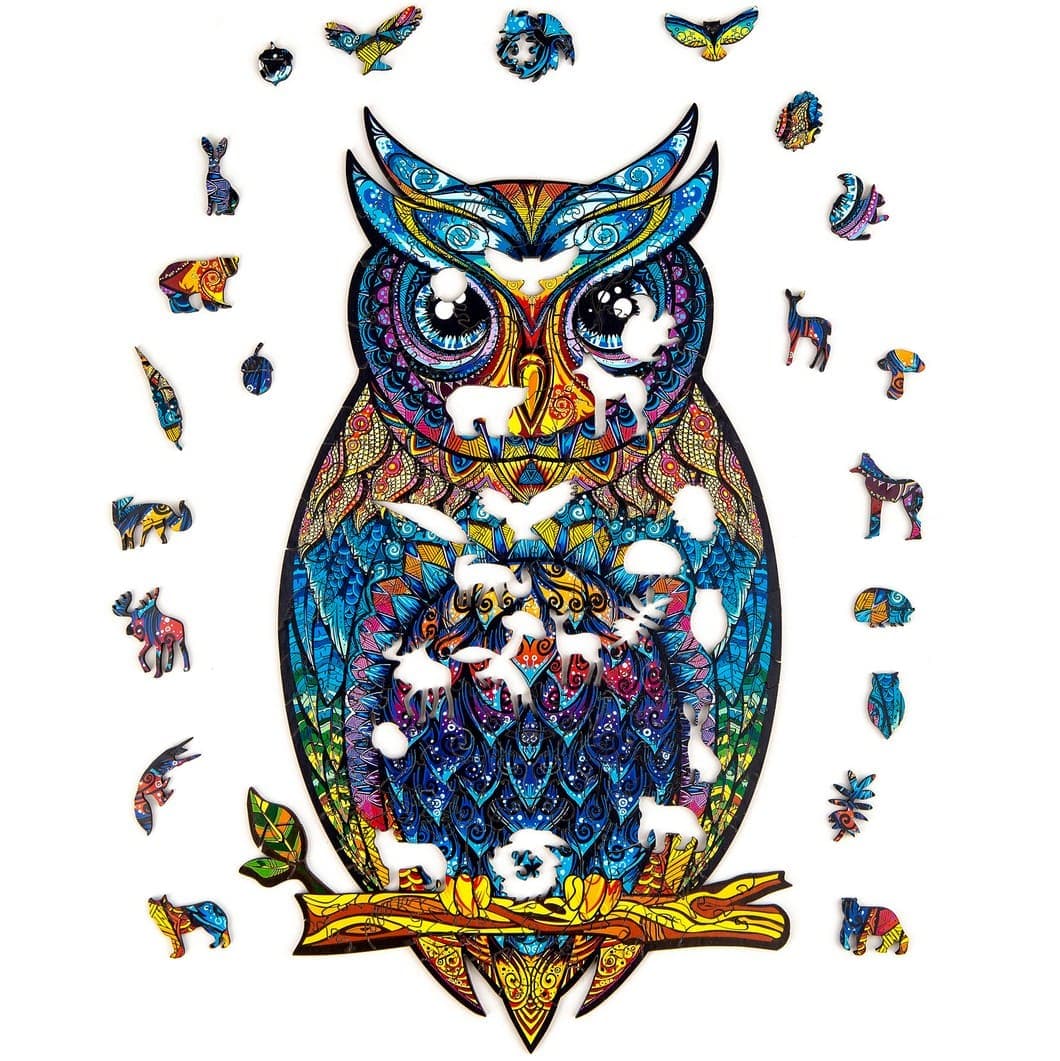 Unidragon-Charming Owl Wooden Puzzle--Legacy Toys
