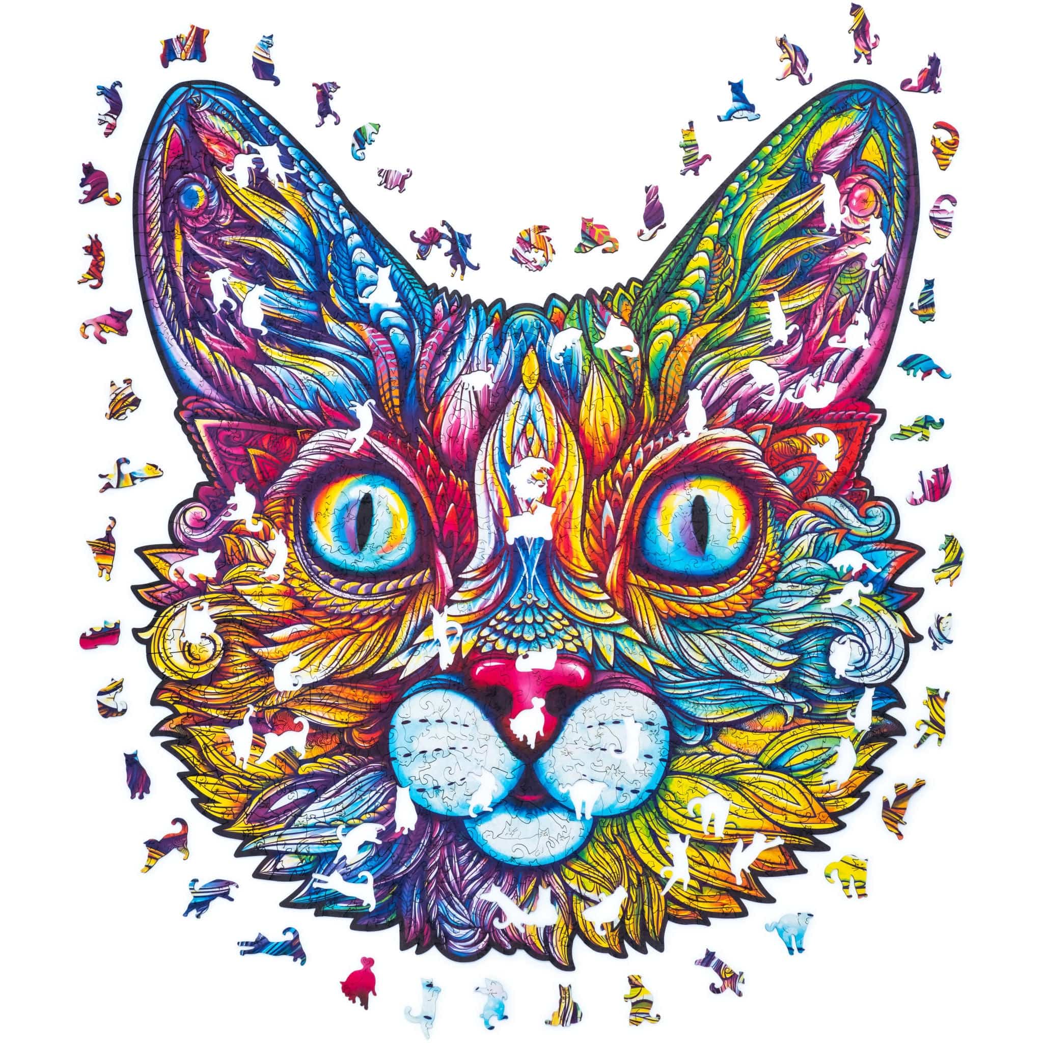 Unidragon-Impressive Cat Wooden Puzzle--Legacy Toys