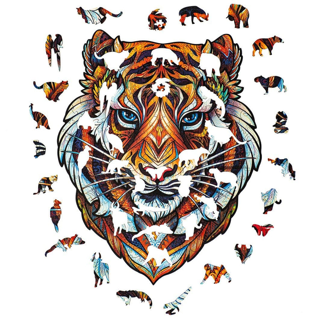 Unidragon-Lovely Tiger Wooden Puzzle--Legacy Toys