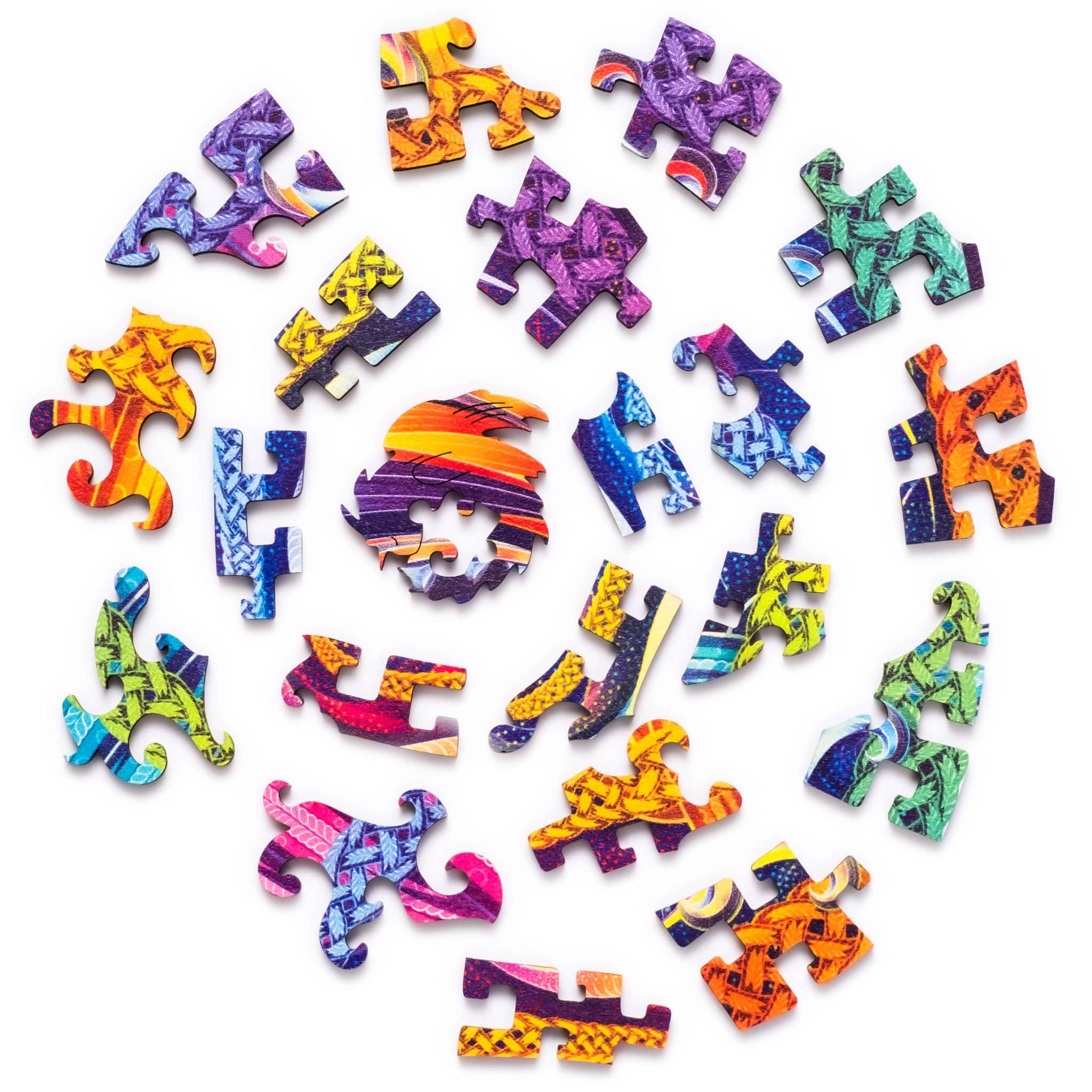 Unidragon-Mandala - Spiral Incarnation Wooden Jigsaw Puzzle--Legacy Toys