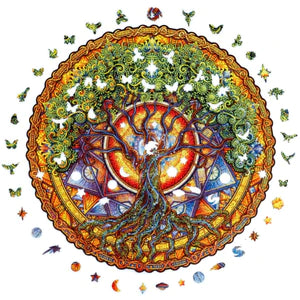 Unidragon-Mandala - Tree of Life Wooden Jigsaw Puzzle--Legacy Toys