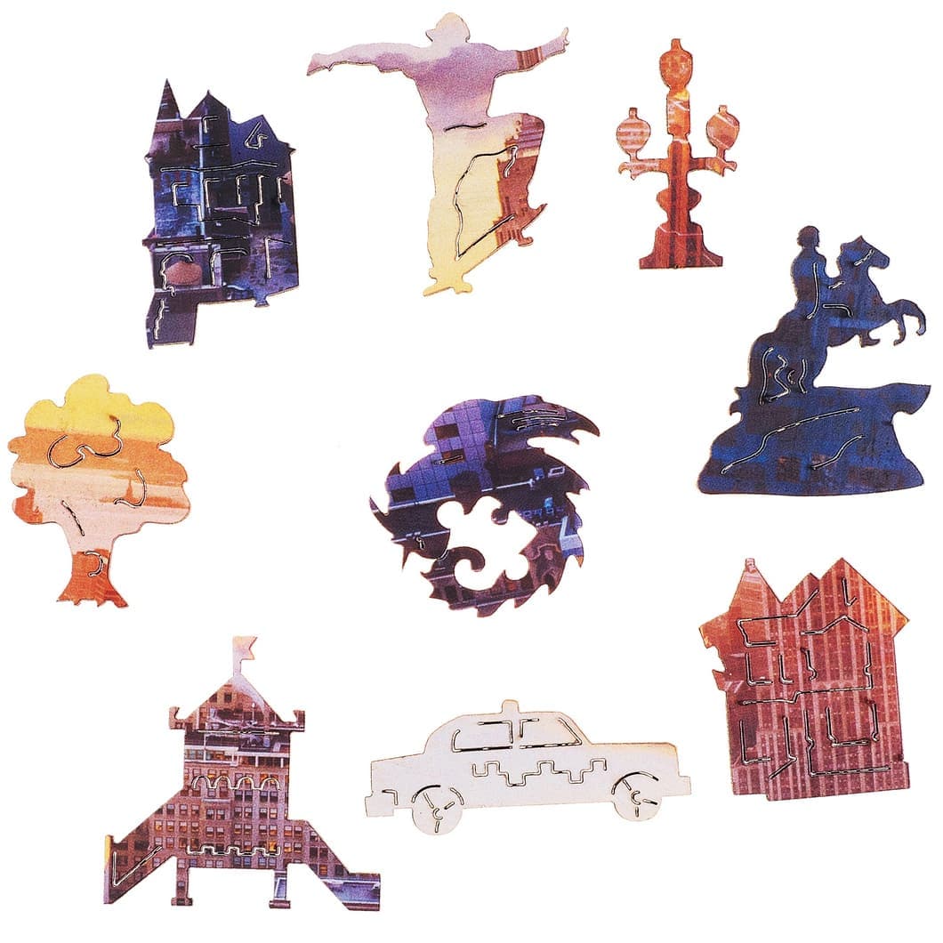 Unidragon-Morning in New York Wooden Jigsaw Puzzle--Legacy Toys