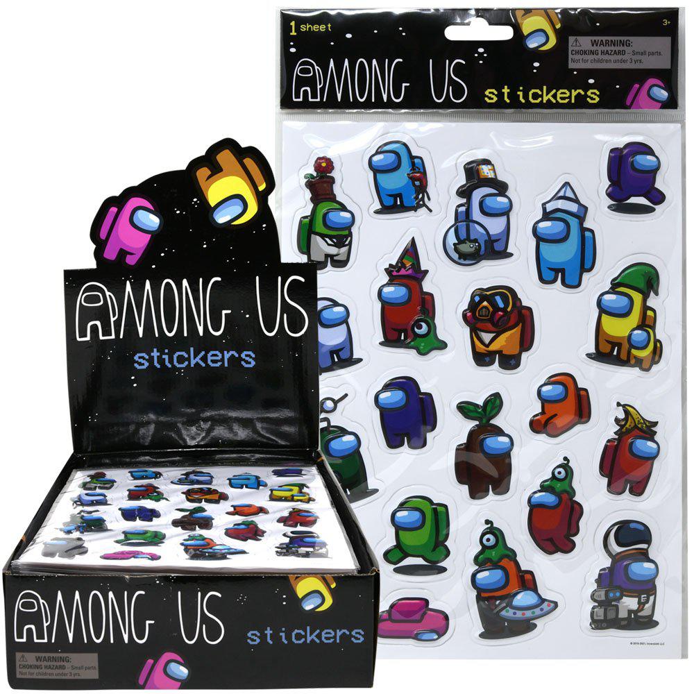 United Party-Among Us Raised Sticker Sheet-ST8928DI-Legacy Toys