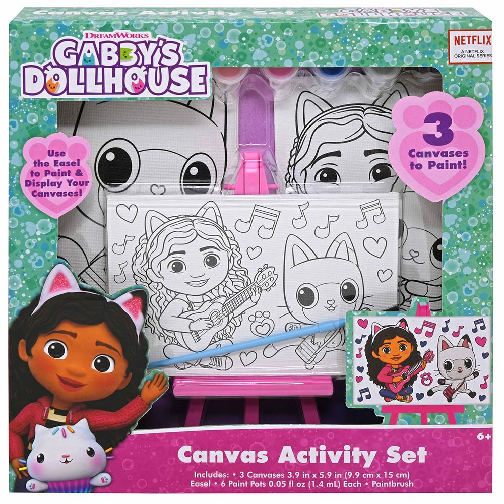 United Party-Gabby's Dolhouse 3pk Canvas Set in Box-712809GDH-Legacy Toys