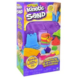 United Party-Kinetic Sand, Creativity Kit with 1lb Red, Blue and Yellow Sand, 6 Tools, Storage-6065601-Legacy Toys