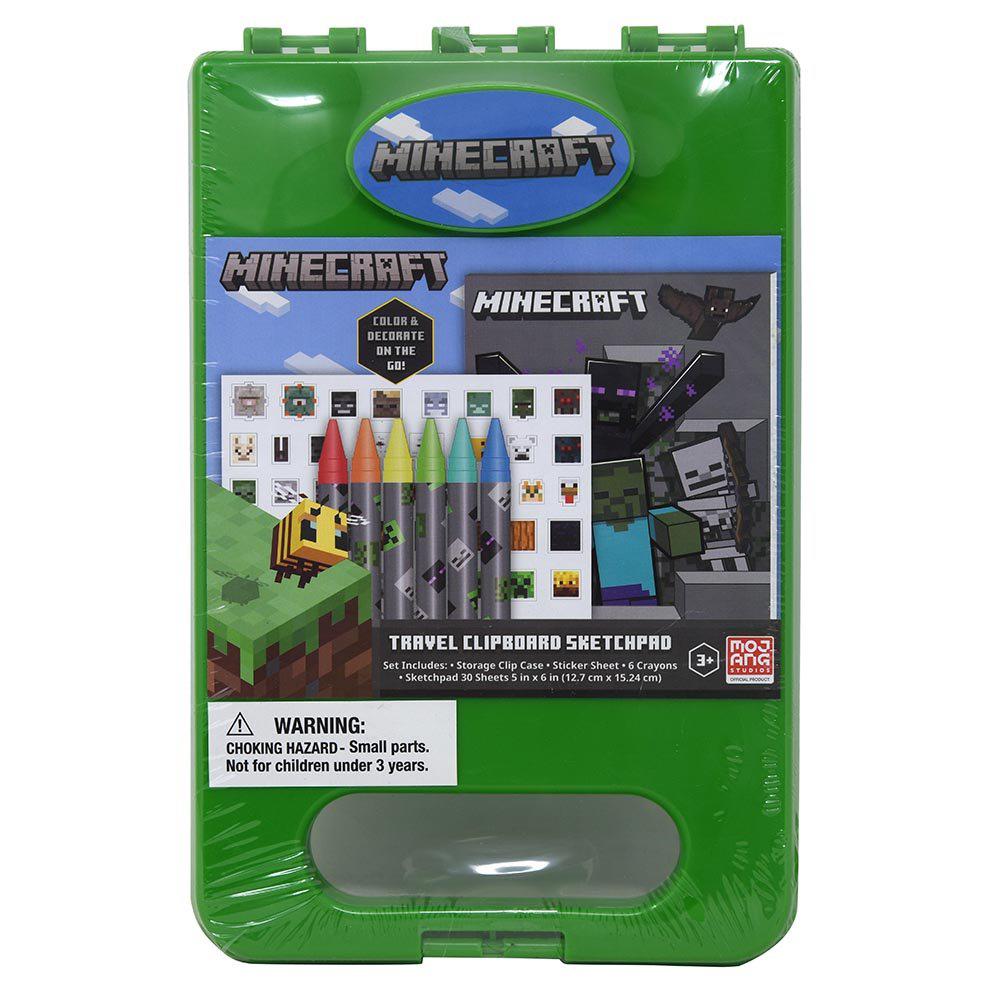 United Party-Minecraft Travel Clipboard Set-711354MCR-Legacy Toys