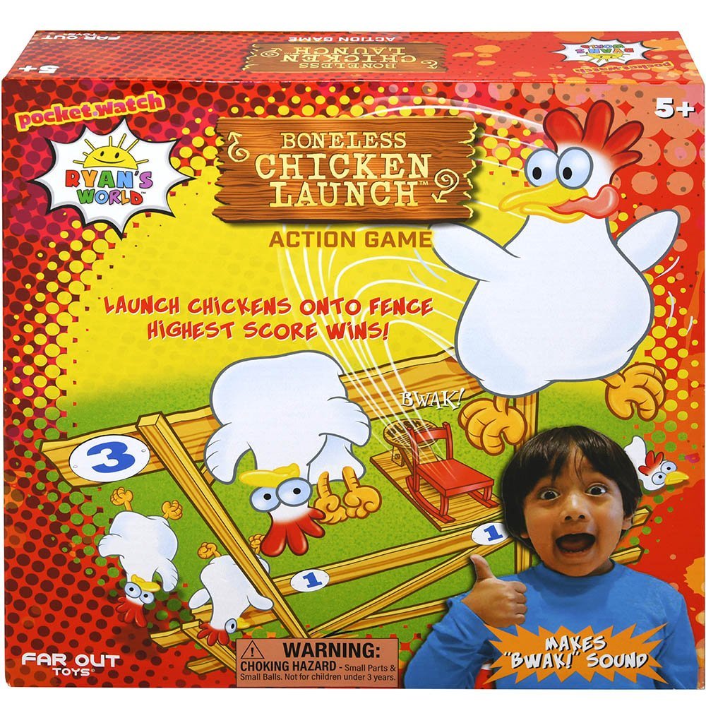 United Party-Ryan's World Chicken Launch Game-31303-Legacy Toys