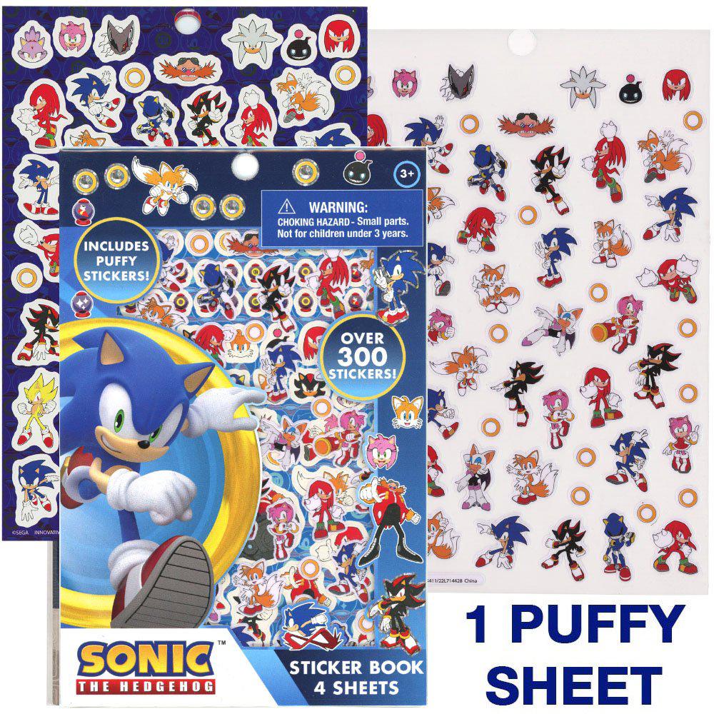 United Party-Sonic Sticker Book with Puffy Stickers-714428SNC-Legacy Toys