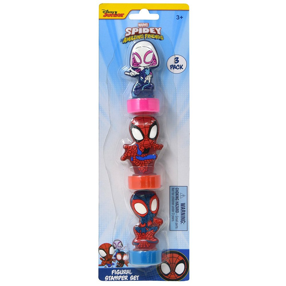 United Party-Spidey & Friends Figural Stamper Set-69399MZ-Legacy Toys