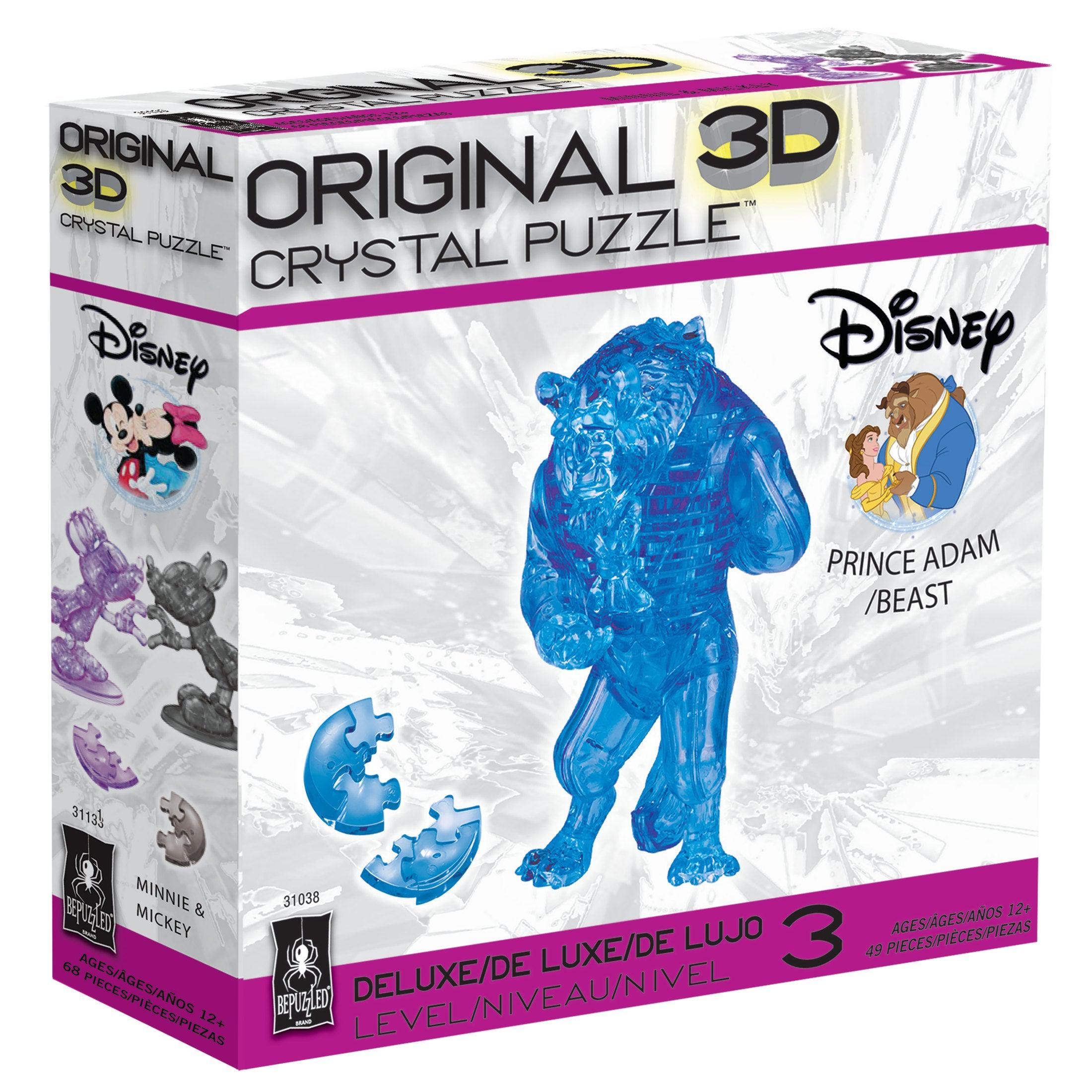 University Games-3D Crystal Puzzle - Beast (blue)-31038-Legacy Toys