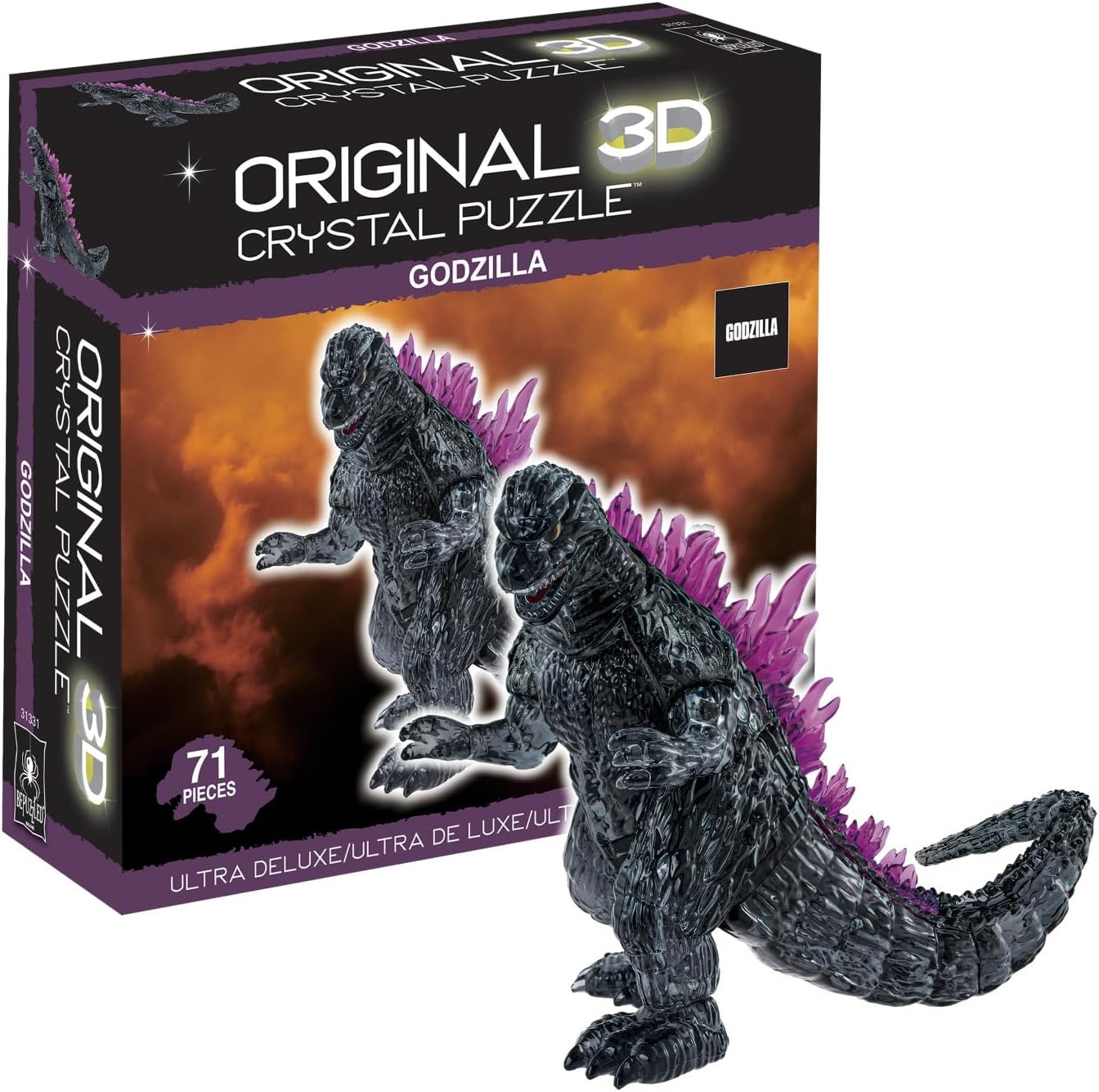 University Games-3D Crystal Puzzle - Godzilla Ultra Deluxe-31331-Legacy Toys