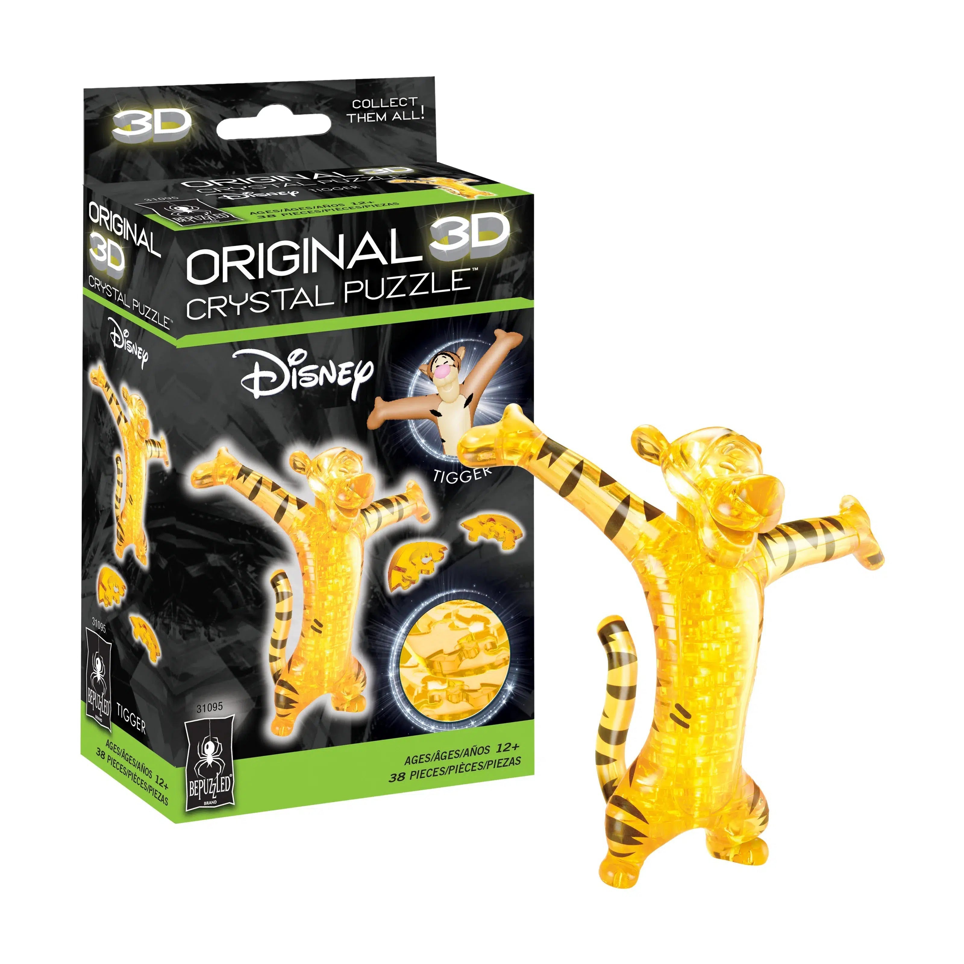 University Games-3D Crystal Puzzle - Tigger (multi)-31095-Legacy Toys