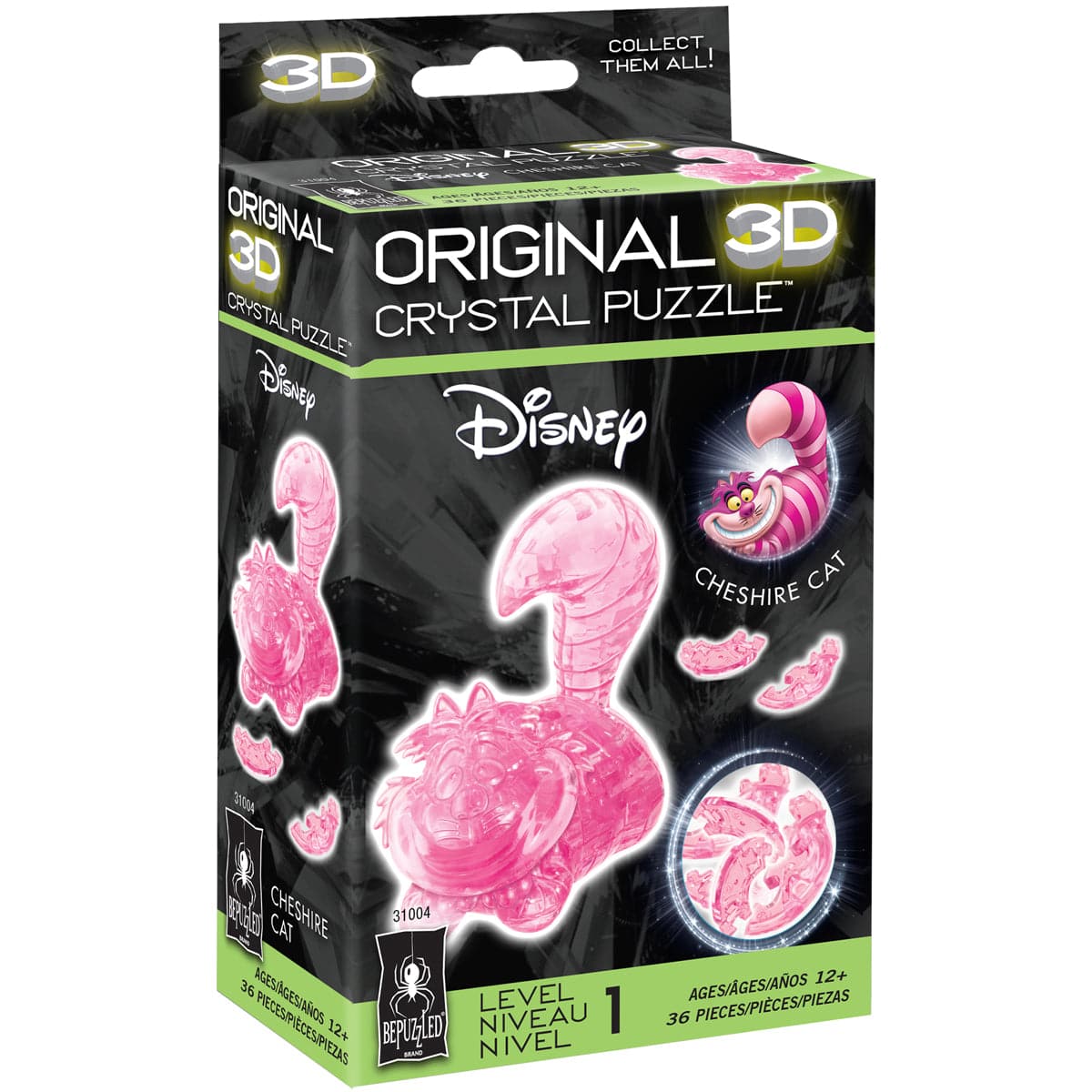 University Games-3D Disney Crystal Puzzle - Cheshire Cat-31004-Legacy Toys