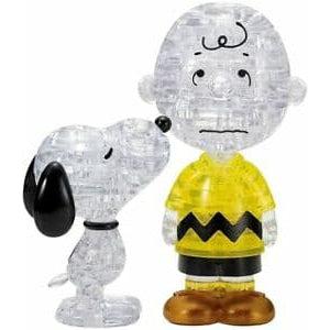 University Games-3D Licensed Crystal Puzzle Deluxe - Snoopy & Charlie Brown-31062-Legacy Toys