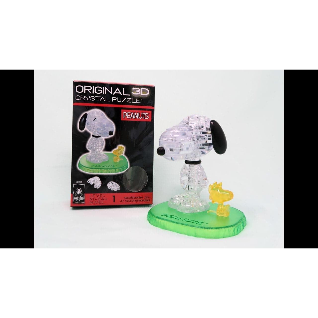 University Games-3D Licensed Crystal Puzzle - Snoopy and Woodstock-30991-Legacy Toys