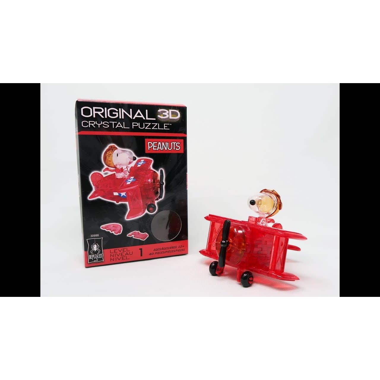 University Games-3D Licensed Crystal Puzzle - Snoopy Flying Ace-30998-Legacy Toys