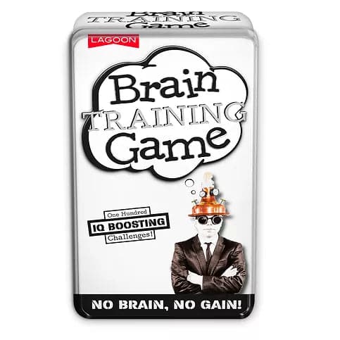 University Games-Brain Training Game Tin-09106-Legacy Toys