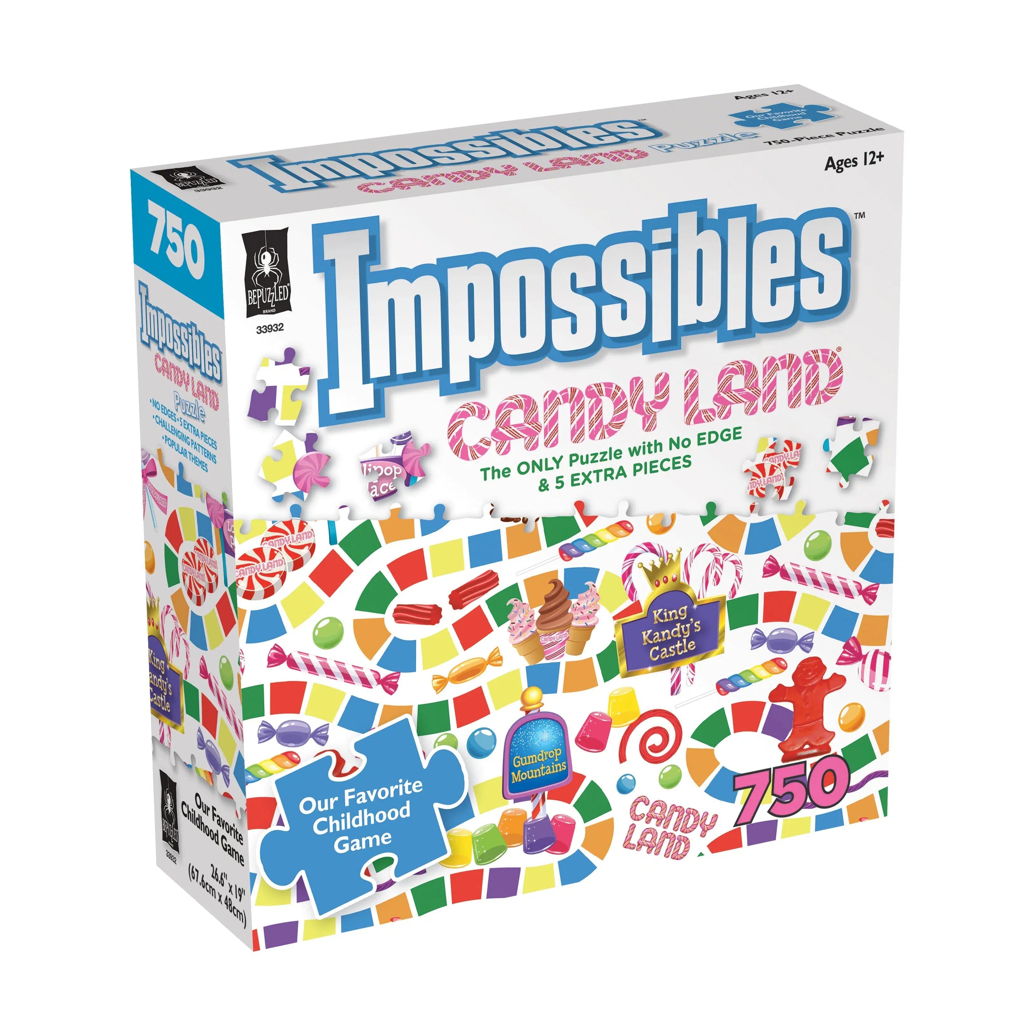 University Games-Impossibles Candy Land 750 Piece Puzzle-33932-Legacy Toys