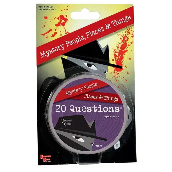 University Games-Mystery, Mind and Logic: 20 Questions Tin-01634-Legacy Toys