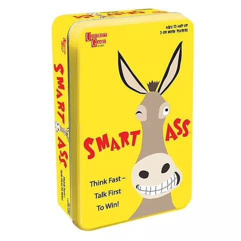 University Games-Smart Ass Card Game Tin-01361-Legacy Toys