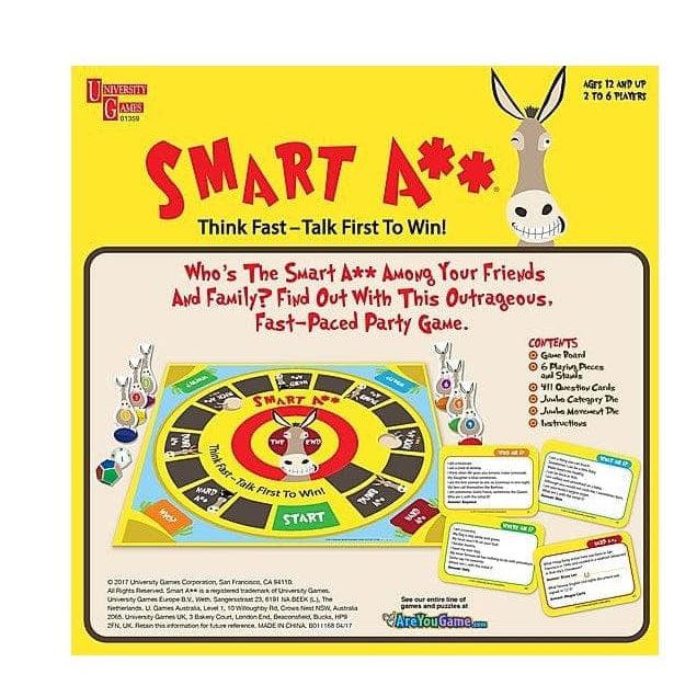University Games-Smart Ass Party Game-01359-Legacy Toys