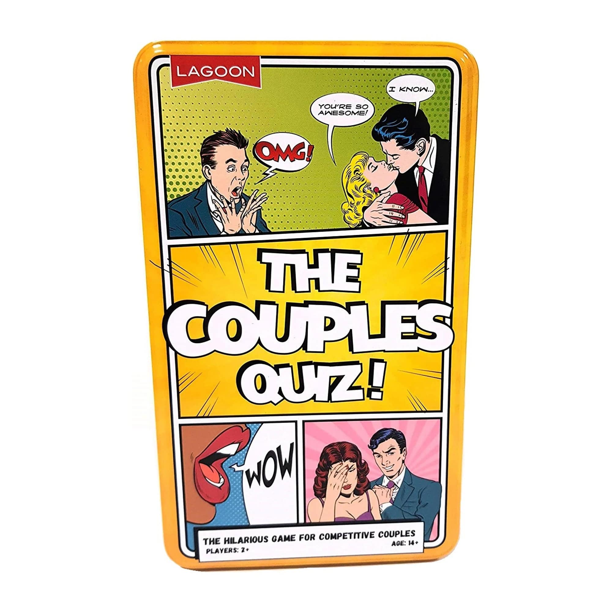 University Games-The Couples Quiz Game Tin-09104-Legacy Toys