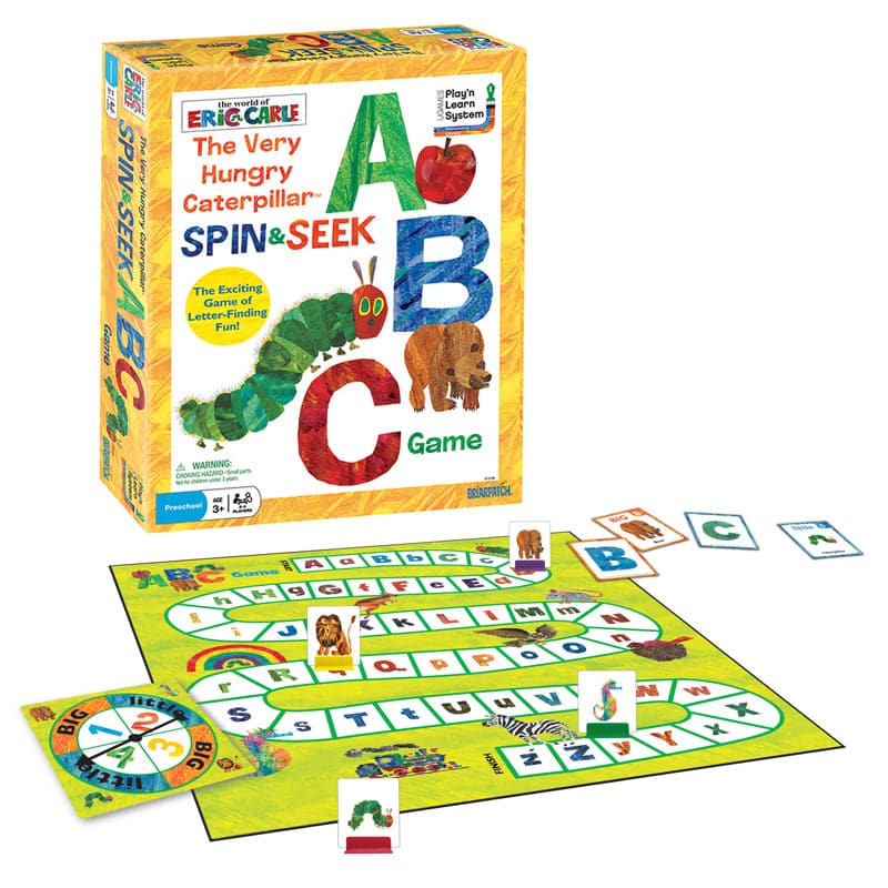 University Games-Very Hungry Caterpillar Spin & Seek ABC Game-1249-Legacy Toys