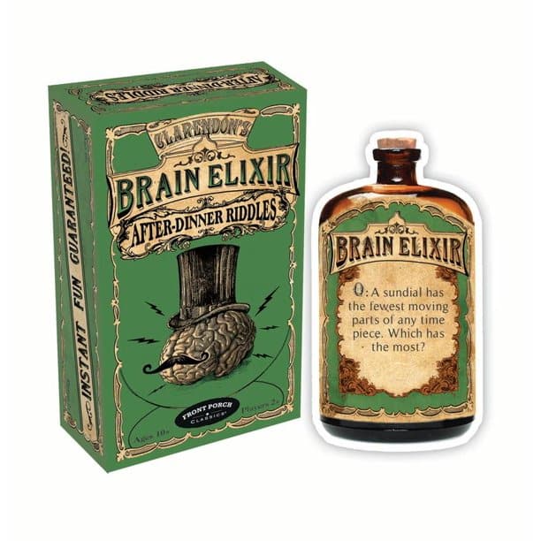 University Games-Vintage Games - Brain Elixir - After-Dinner Riddles-53512-Legacy Toys