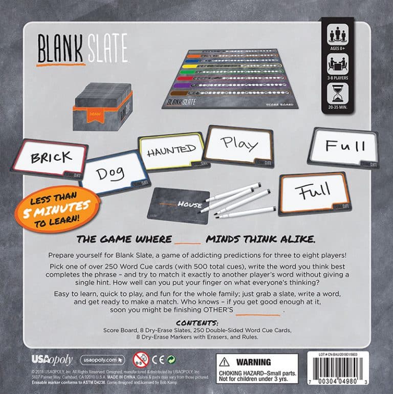 USAopoly-Blank Slate-BL123-537-Legacy Toys